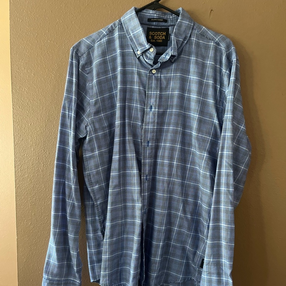 Scotch and Soda Button Up Dress Shirt EUC